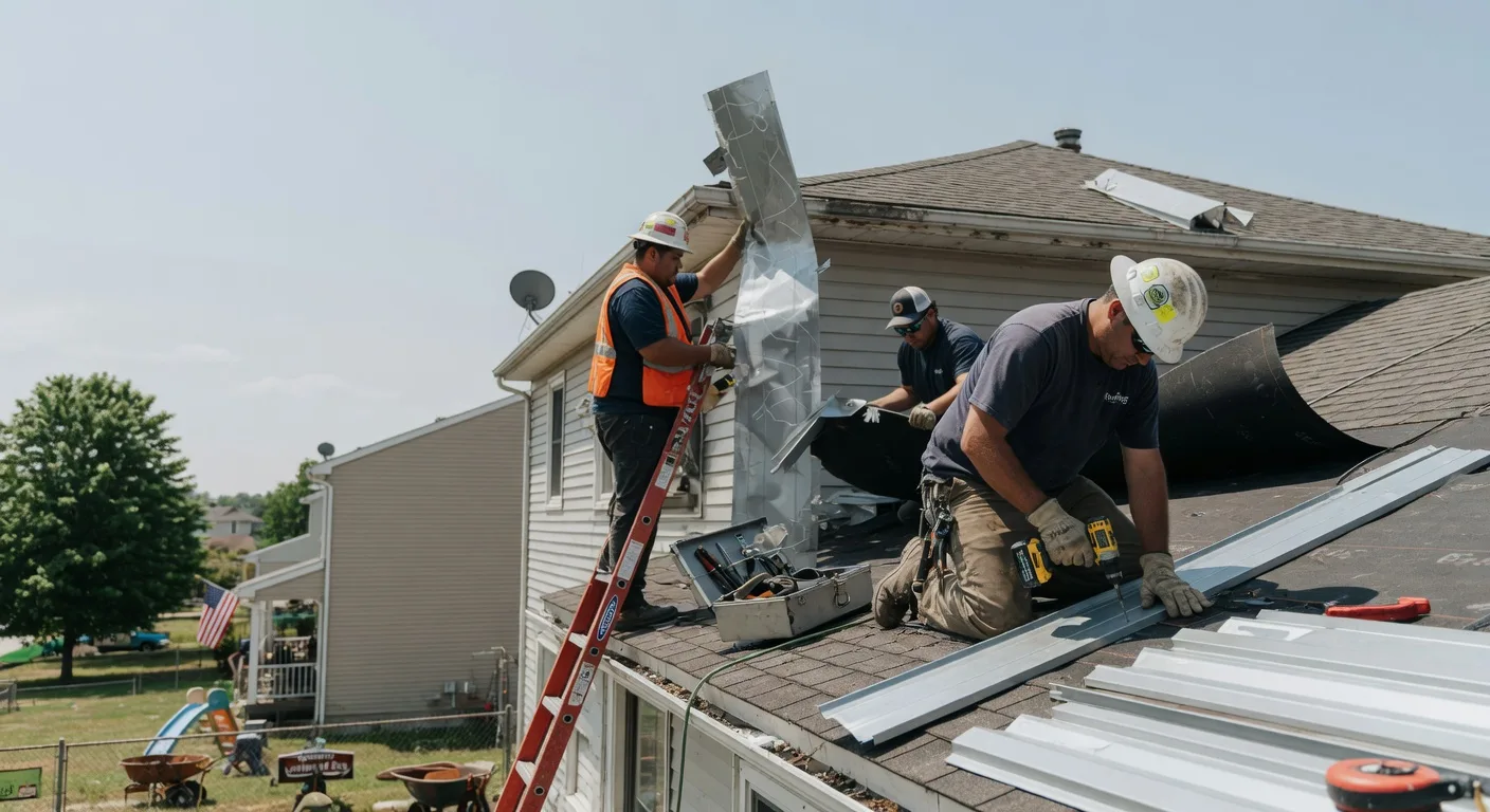 Storm Damage Metal Roof Repair in Kualapuu, HI